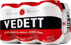 Vedett Extra blond set van 6 blikjes á 0,33 liter Vedett Extra blond set van 6 blikjes á 0,33 liter